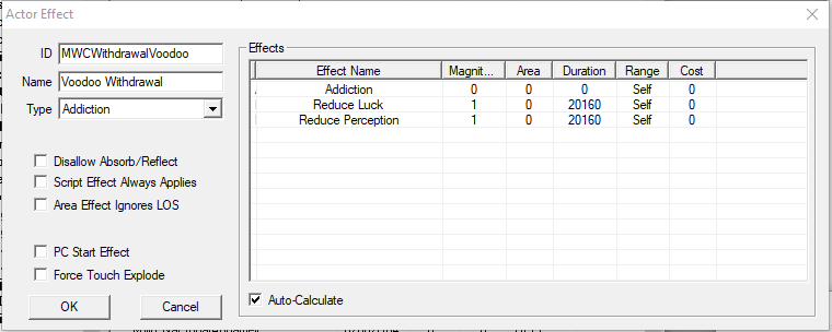 [FNV] Making a mod, doctors won't fix withdrawal. | No Mutants Allowed