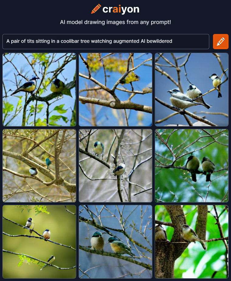 craiyon_153256_A_pair_of_tits_sitting_in_a_coolibar_tree_watching_augmented_AI_bewildered.png