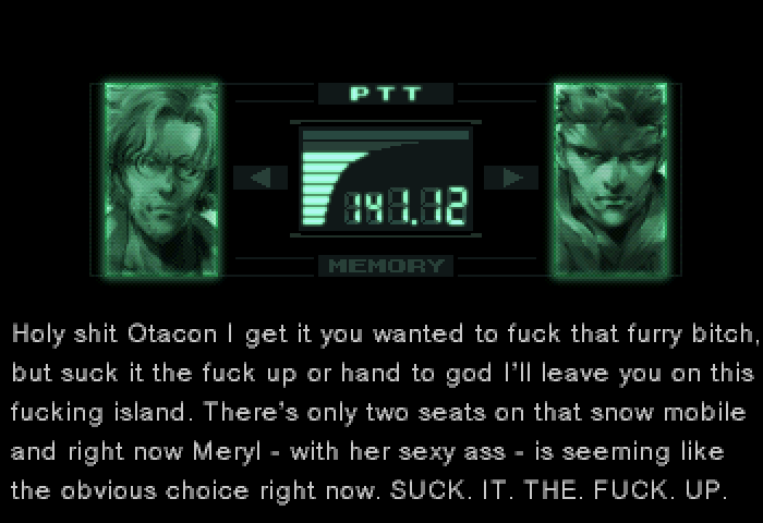 MGS1 get it together otacon.png