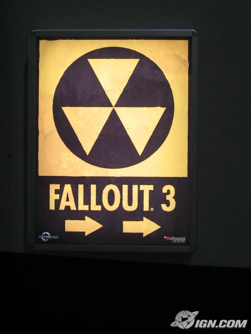 A Fallout 3 poster from the E3 expo<br />
<br />
From IGN pc.ign.com