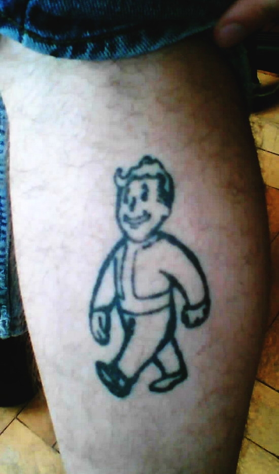 My Vault Boy Fallout tattoo Named him Pip Done by Clint Vaught   Bazooka Tooth Tattoos Evansville IN  rtattoos