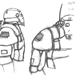 Light Power Armor sketch