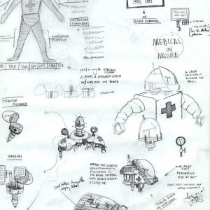 Early BioBuddy Concept Art