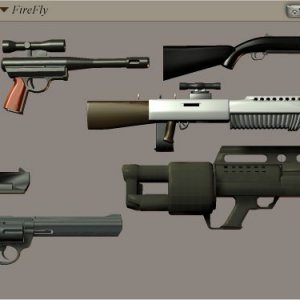 Weapons used in Wasteworld