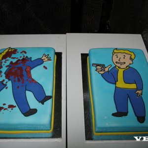 Vault Boy Cake