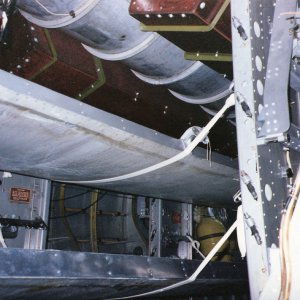 Enola Gay, Bomb Bay from below looking aft