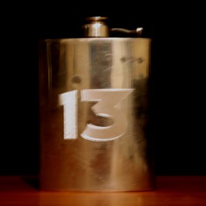 My V13 whiskey flask