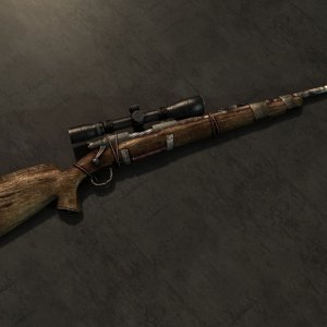 Hunting rifle scope custom action