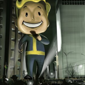 Vault Boy featuring in Ghostbusters