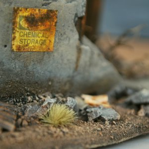 Skeleton Building sign