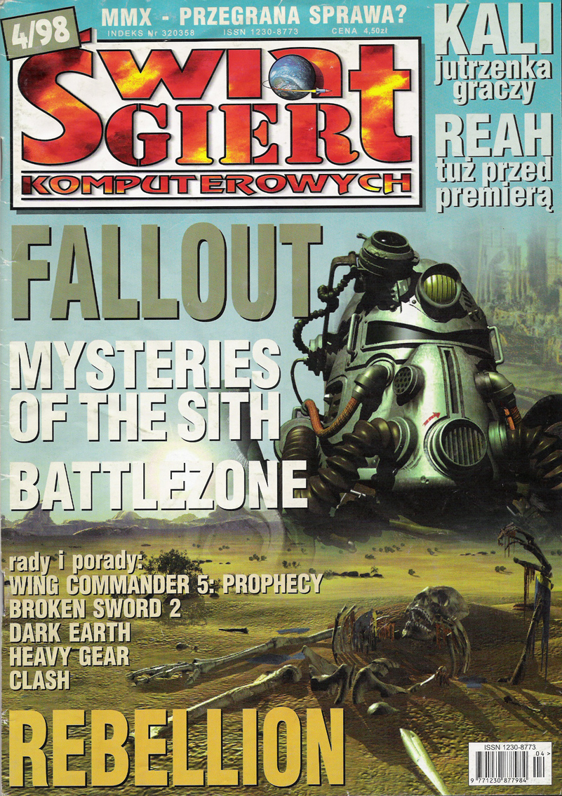 &#346;wiat Gier Komputerowych Fallout cover PL (1997)