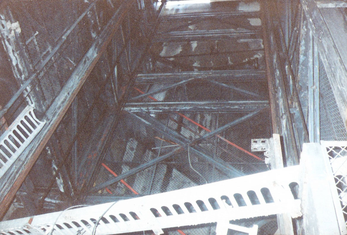 851SMS-4C_17 Freight Elevator and Stair Looking Up