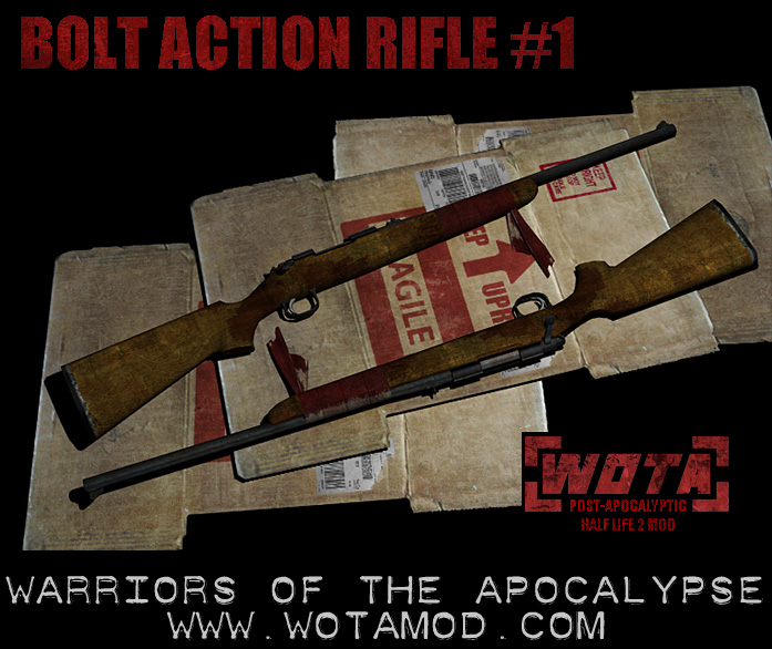 Bolt-action Rifle Render