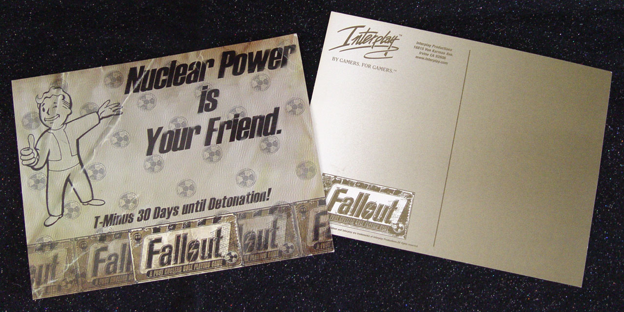 Fallout 1 promotional flyer