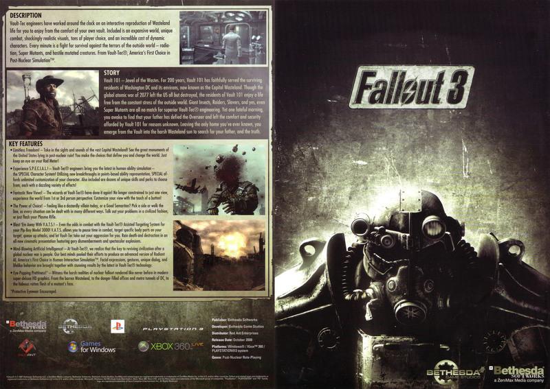 Fallout 3 brochure