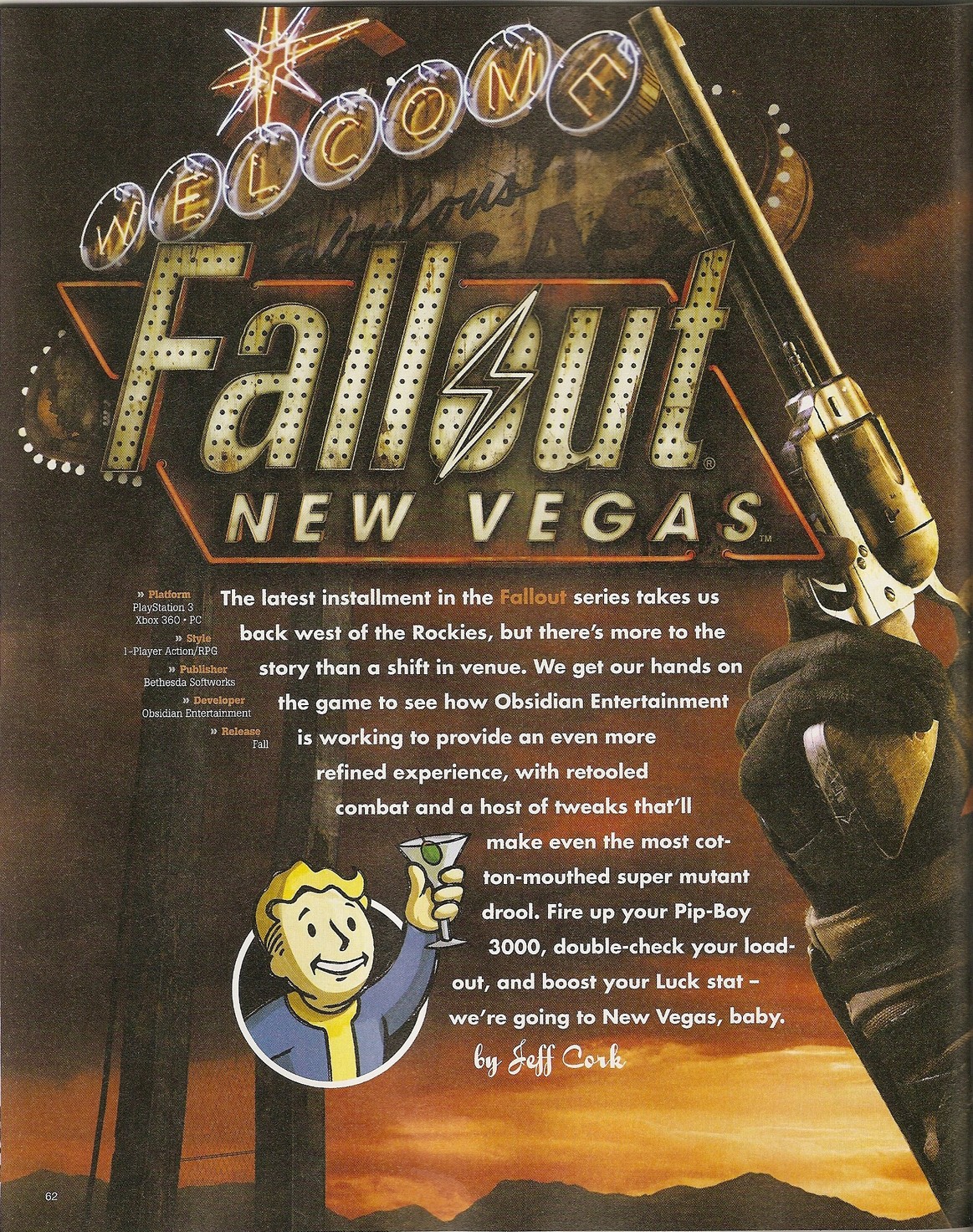 Game Informer Fallout: New Vegas preview