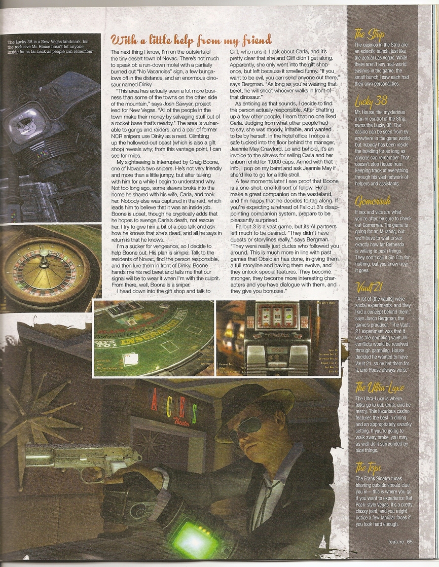 Game Informer Fallout: New Vegas preview