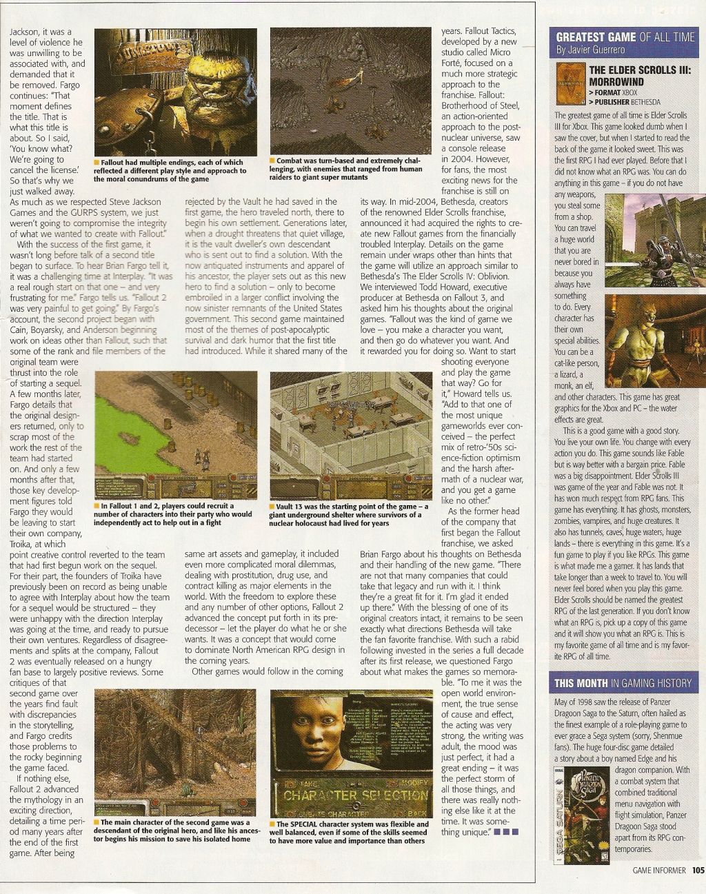 Game Informer Fallout Retrospective