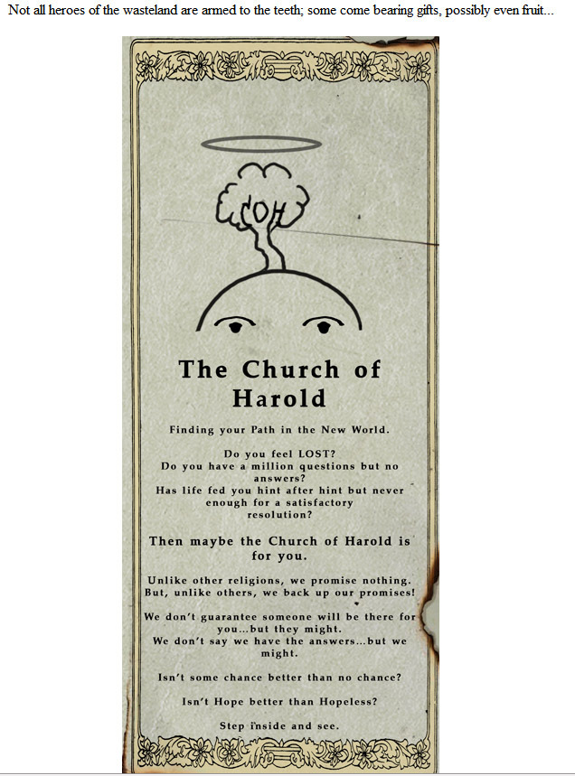 Harold's Church Pamphlet 1 (Fallout Online)