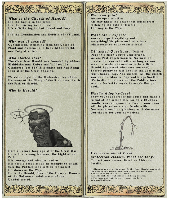 Harold's Church Pamphlet 2 (Fallout Online)