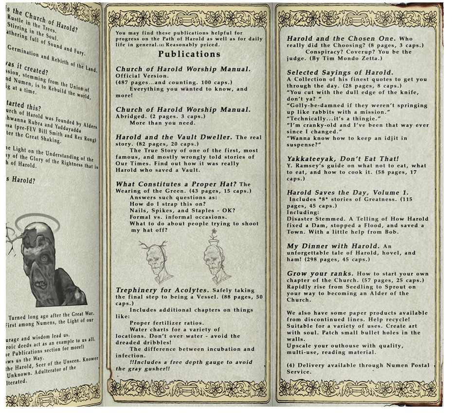 Harold's Church Pamphlet 3 (Fallout Online)