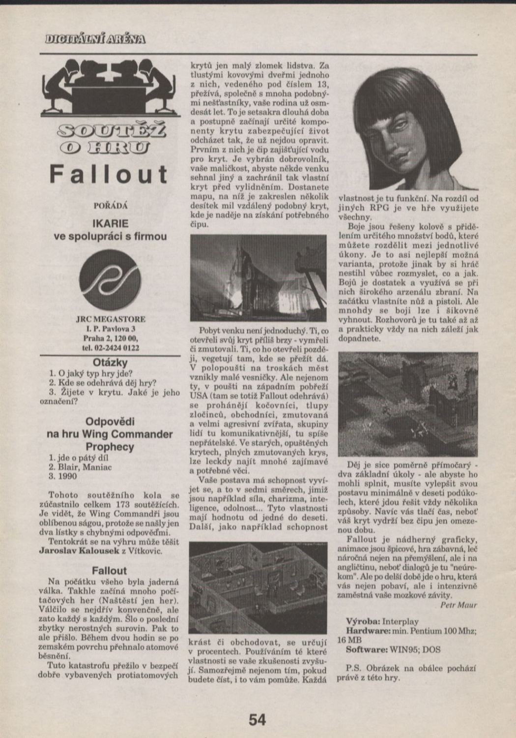 Ikarie Fallout review (1998) CZ