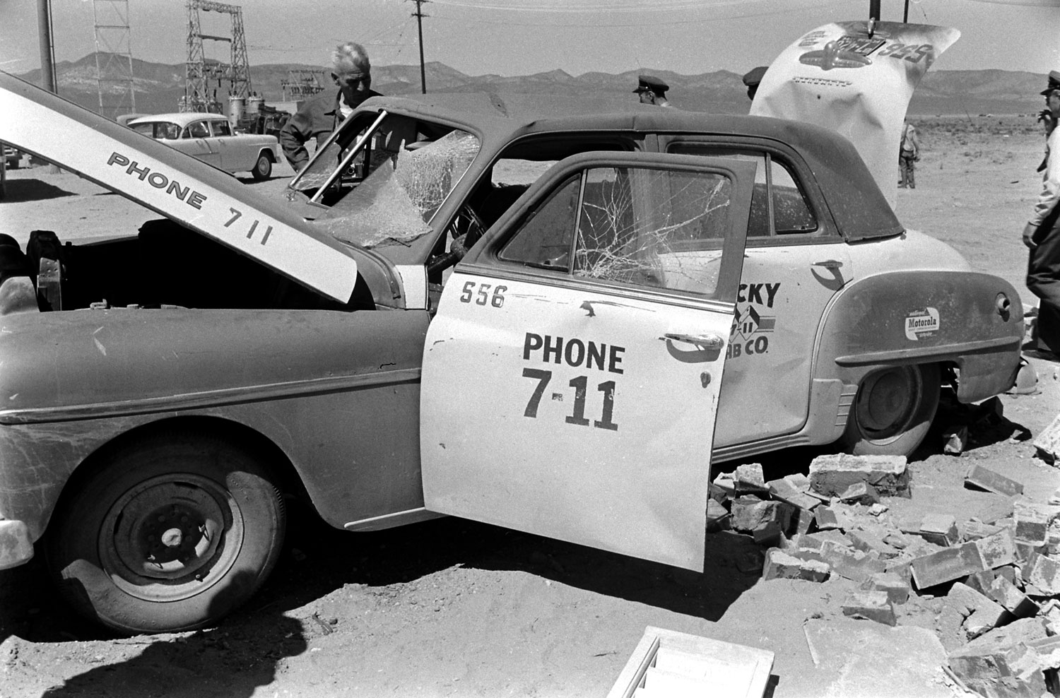 Loomis Dean photos taken after Yucca Flats nuclear test