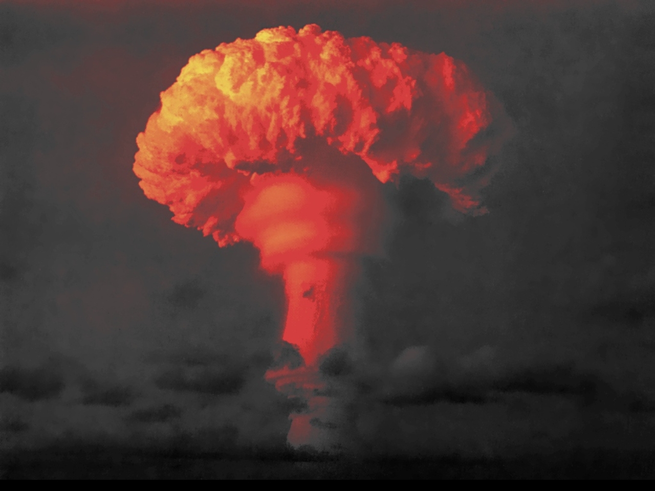 Mushroom cloud wallpaper