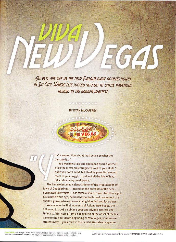 OXM US Fallout: New Vegas preview