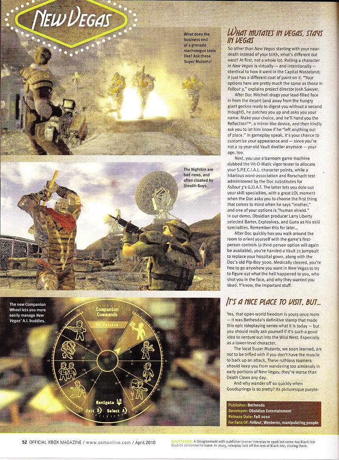 OXM US Fallout: New Vegas preview