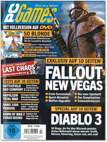 PC Games Germany New Vegas issue cover