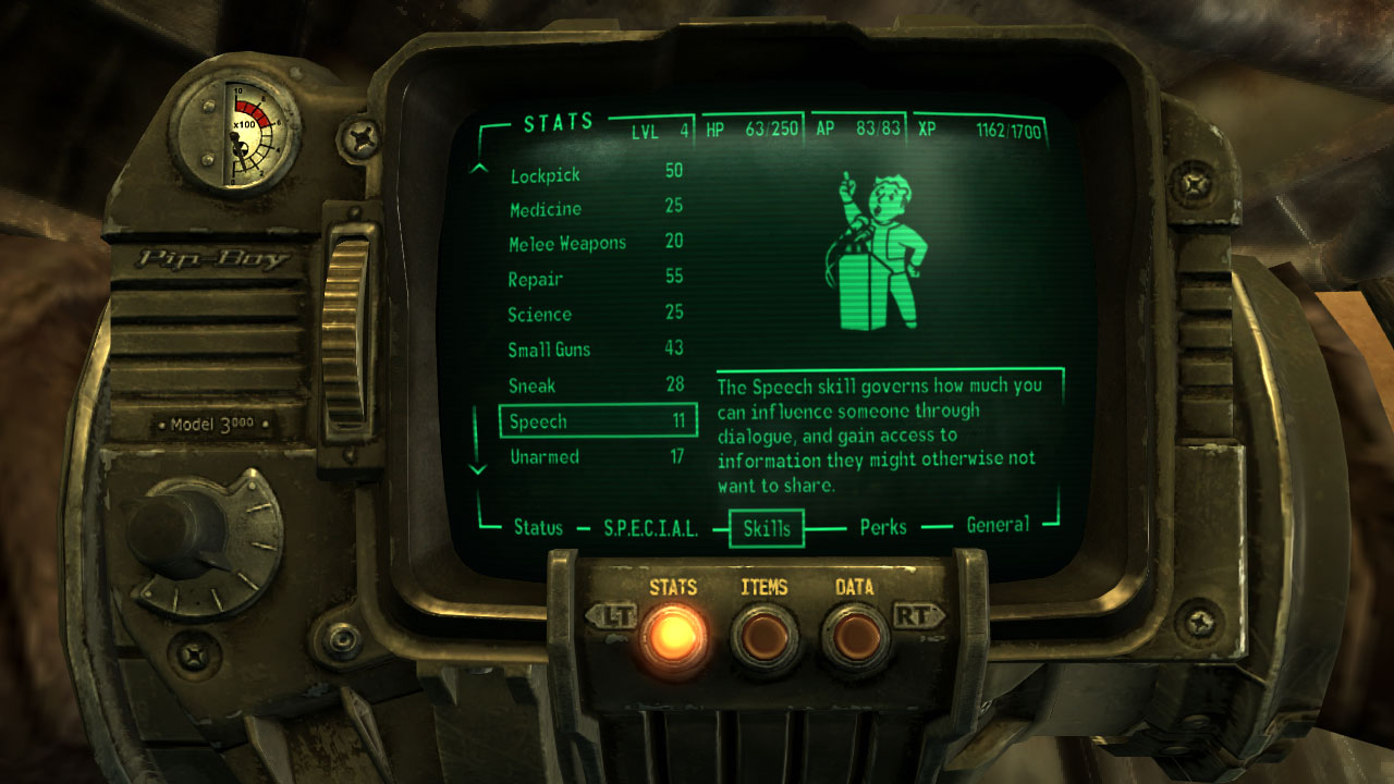 Pipboy Skills