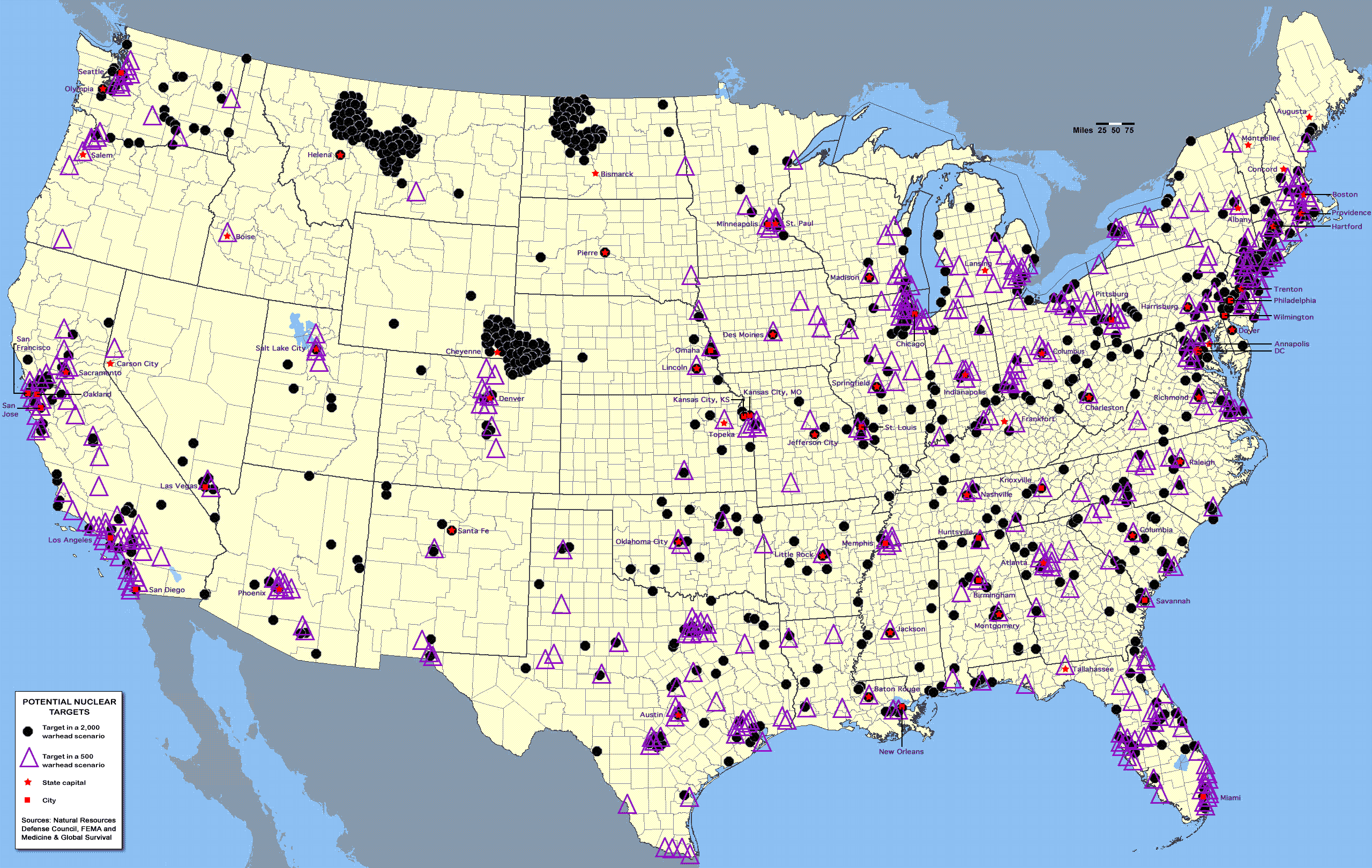 Potential US targets