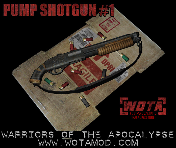 Pump-action Shotgun Render