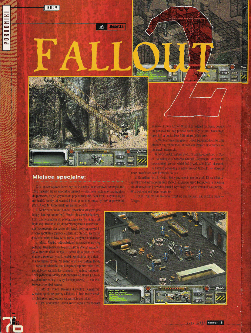 Reset Fallout 2 guide PL (1999)