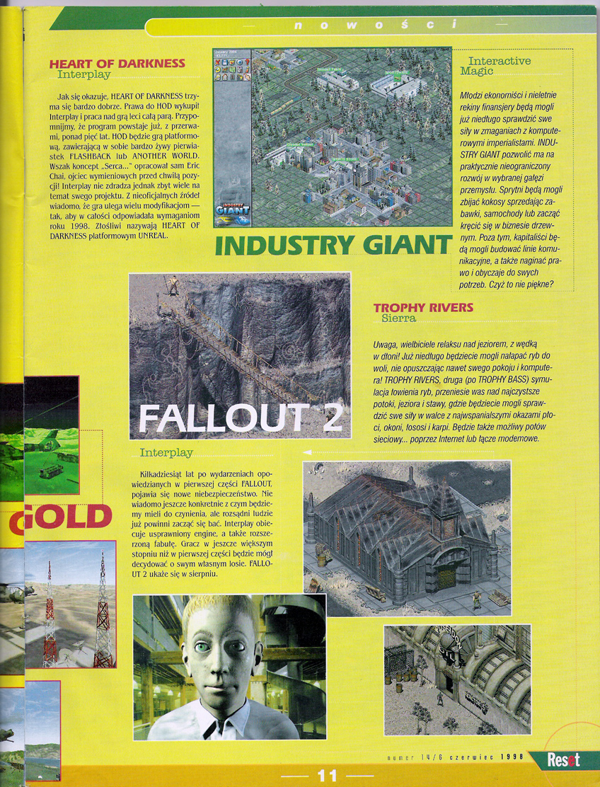 Reset Fallout 2 preview PL (1998)