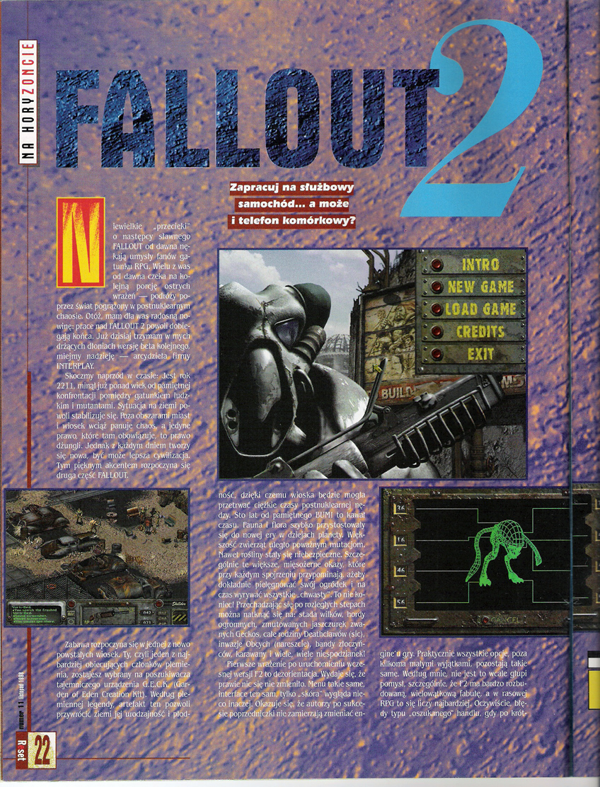 Reset Fallout 2 preview PL (1998)