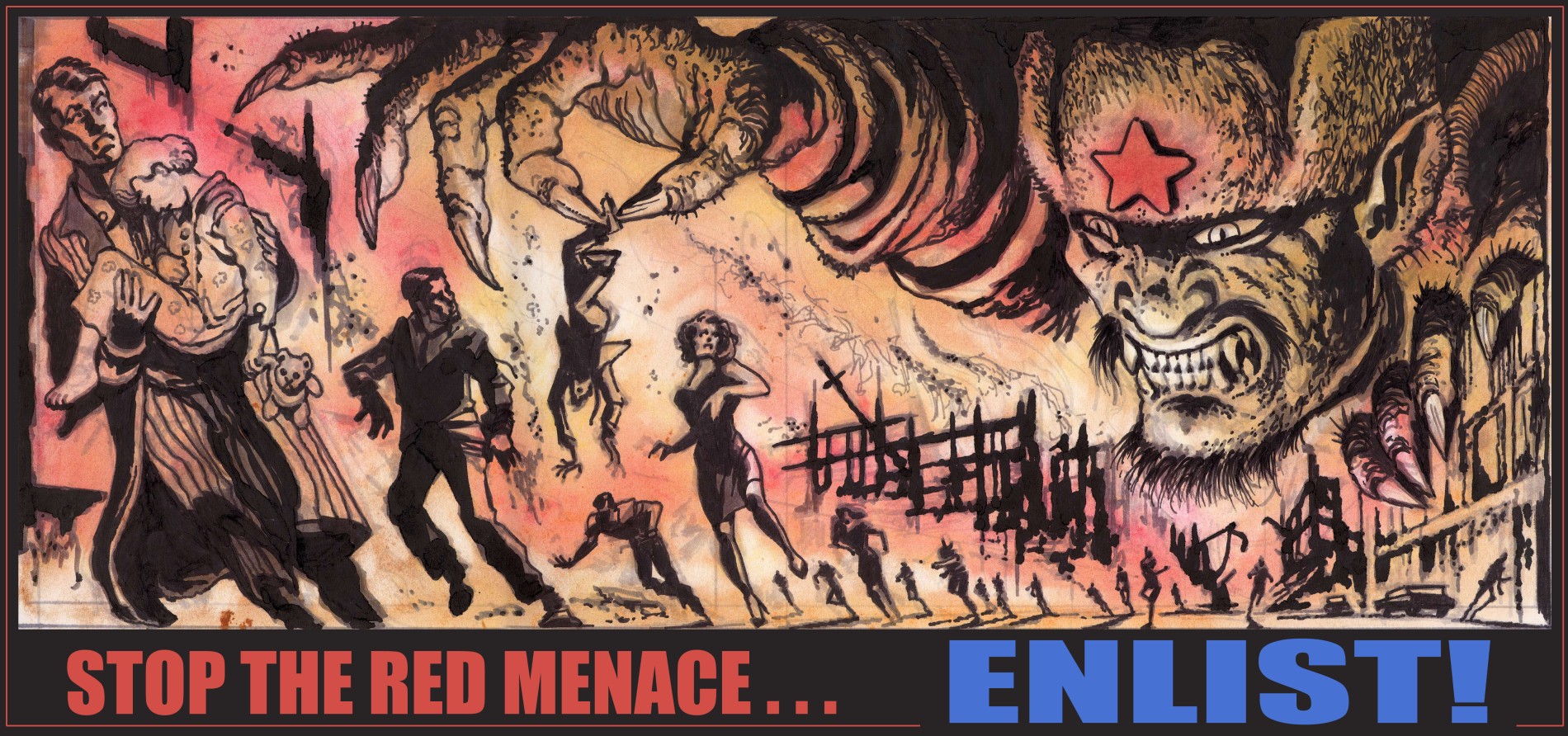 Stop the red menace... ENLIST!