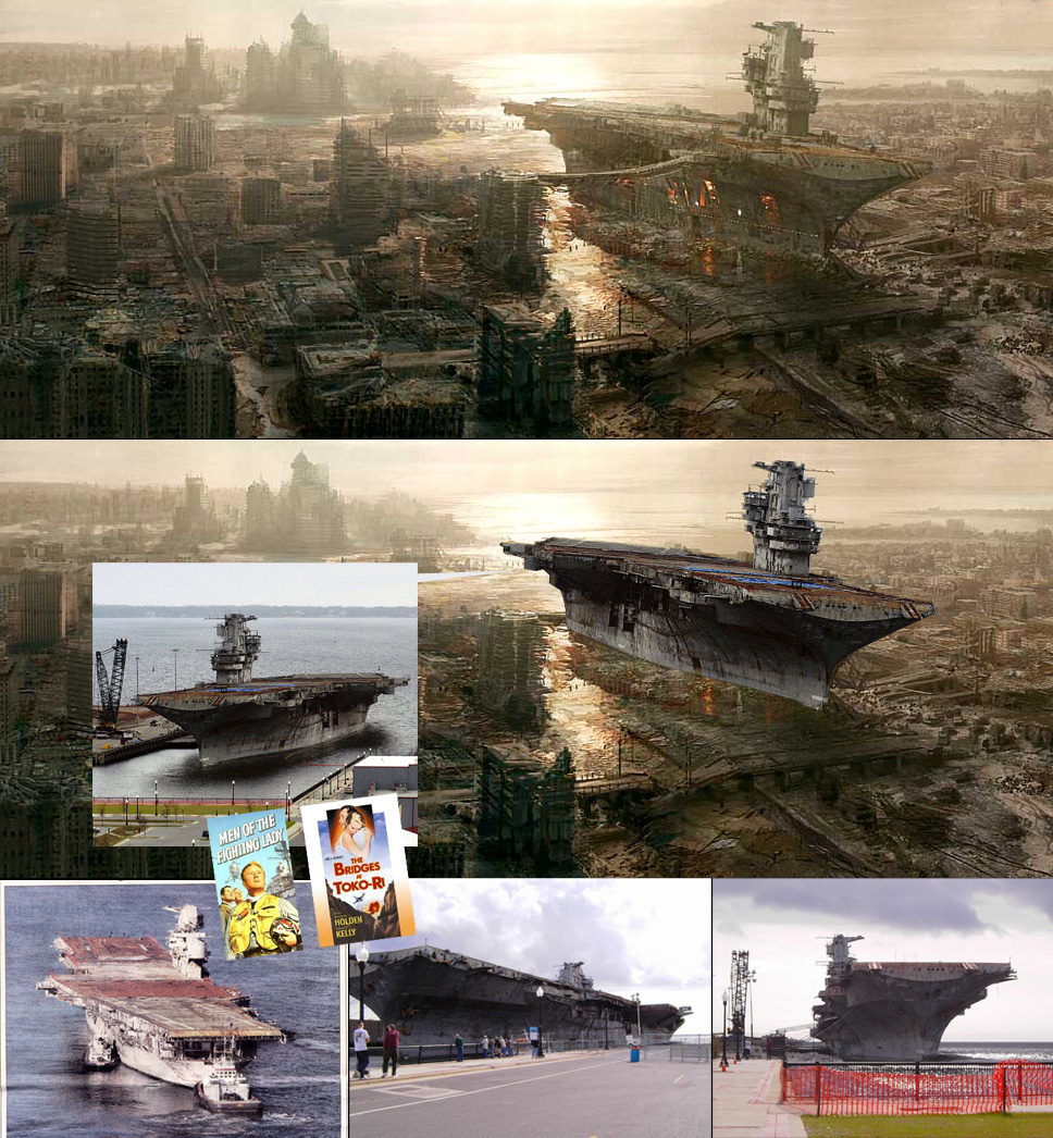 USS Oriskany in Fallout 3 concept art