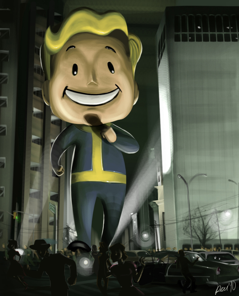 Vault Boy featuring in Ghostbusters