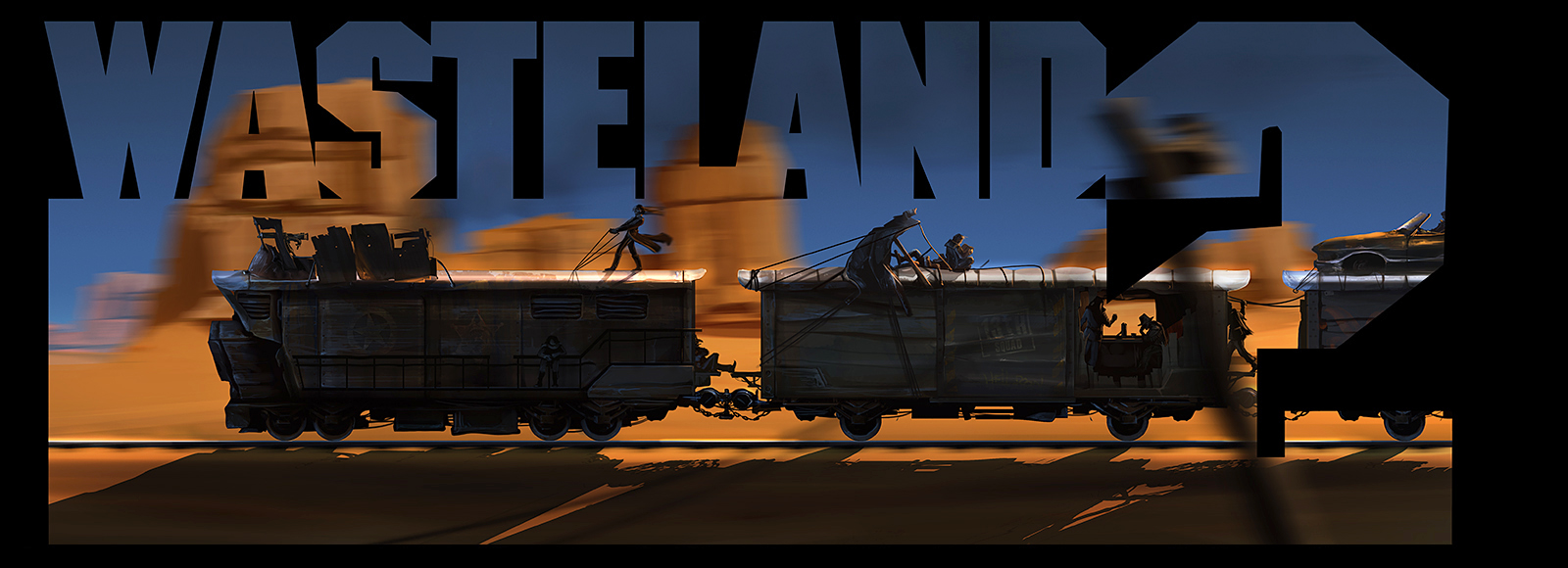 Wasteland 2 - Rangers Train Facebook Cover