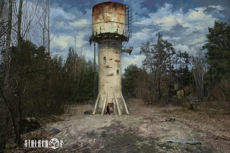 Water tower concept art